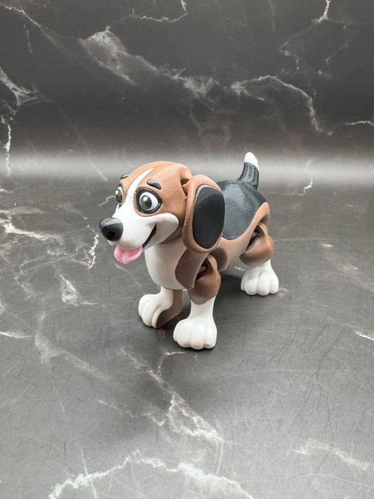 Articulated 3D-Printed Beagle Miniature – Perfect for Dog Lovers & Collectors